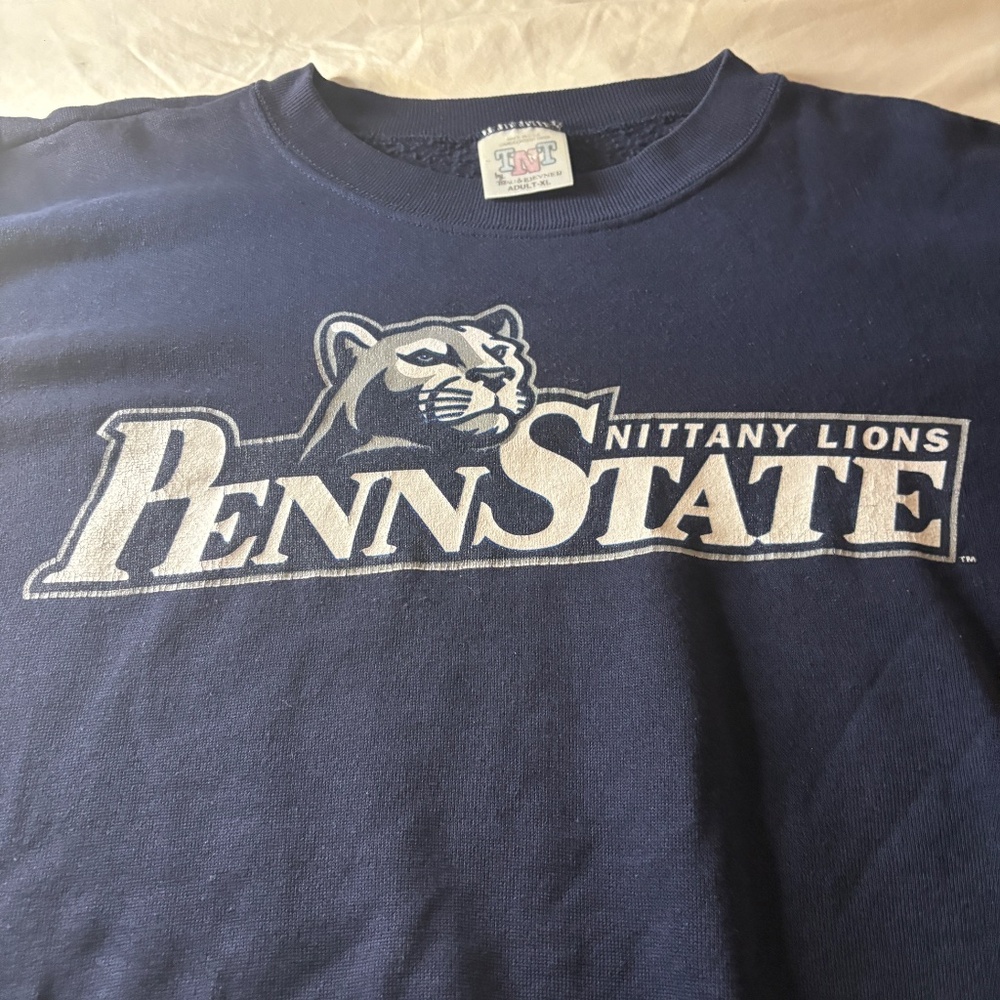 Vintage Penn State Nittany Lions Long Sleeve Graphic Sweatshirt Size XL MADE USA